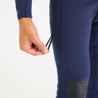 Traje Integral Surf 100 Hombre Azul Caucho Natural Yulex