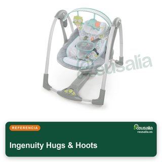 Ingenuity Hugs & Hoots columpio plegable hamaca