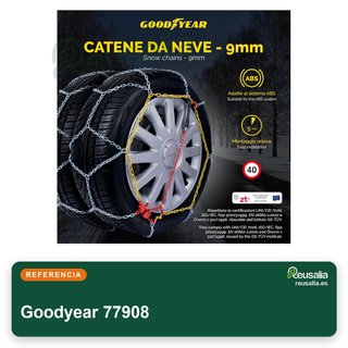 Goodyear 77908 cadenas nieve acero certificadas