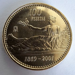 100 pesetas 2001 SC Hispania