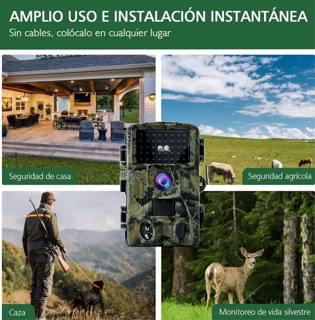 Cámara Caza 58MP 2.7K Visión Nocturna · Nueva