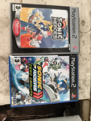 Lote 2 Juegos PS2: Sonic Heroes y Sonic Riders