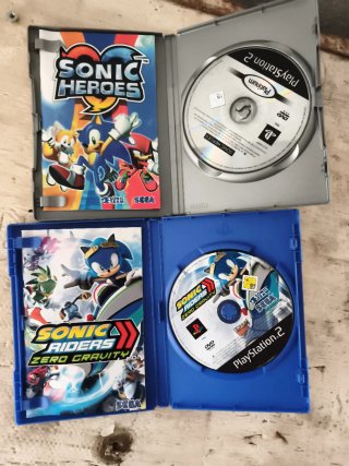 Lote 2 Juegos PS2: Sonic Heroes y Sonic Riders