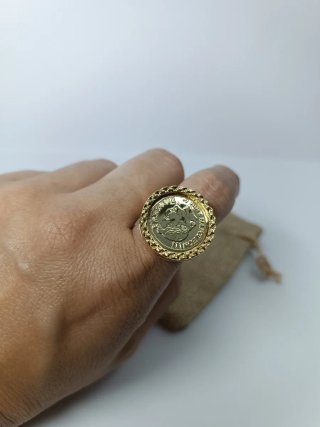 Anillo Vintage Moneda Antigua