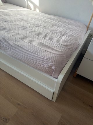 Estructura de cama con cajones 90x200