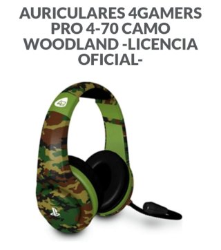 Auriculares Gaming 4Pro4-70 Camo PS4 + REGALO