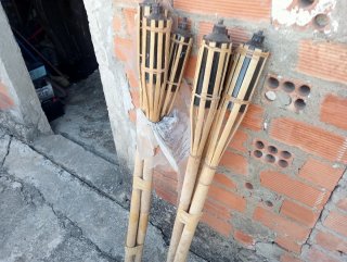 Set de 6 Antorchas de Bambú