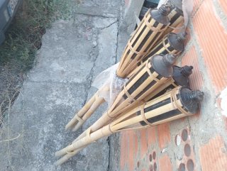 Set de 6 Antorchas de Bambú