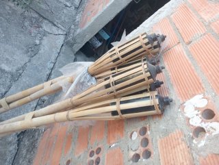 Set de 6 Antorchas de Bambú