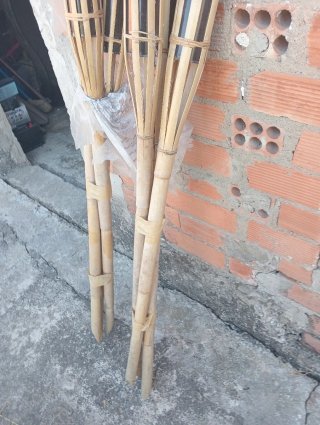 Set de 6 Antorchas de Bambú