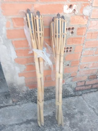 Set de 6 Antorchas de Bambú