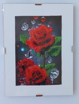 Rosas con gotas