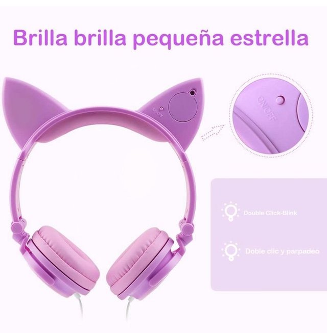 Auriculares gata para Gaming Niñas - Nuevo
