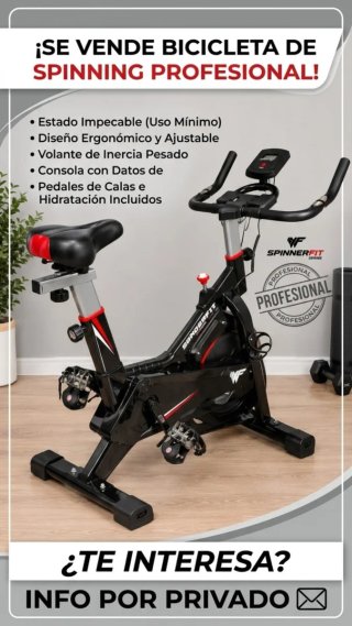 Bicicleta Spinning LIONERFIT Negra