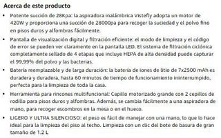 Aspiradora Escoba Portátil · Nuevo