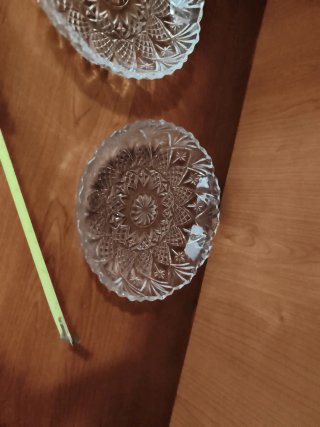 2 Cuencos de Cristal Tallado