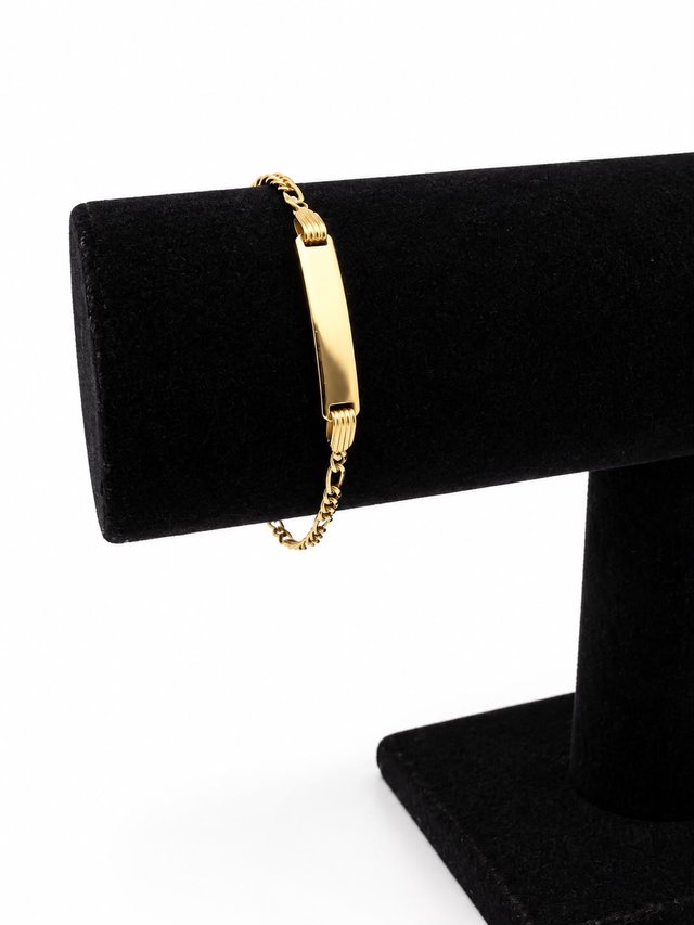 Pulsera Esclava Figaro Oro 18k 2.14gr / 17 CM