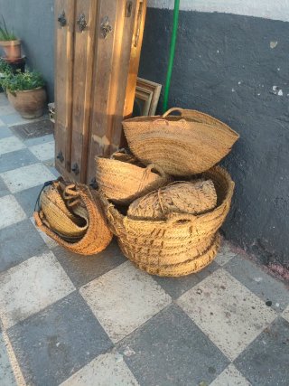 Puerta rústica de madera