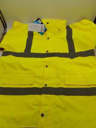 Portwest Parka De Alta Visibilidad, Transpirable, Tamaño: XXL, Color: Amarillo, RT60YERXXL