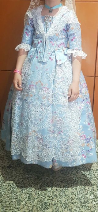 Vestido de Fallera para Niña 3 a 6 años