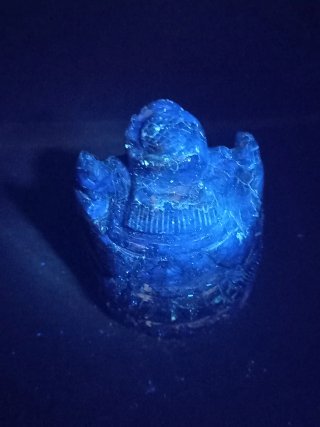 Scultura Ganesha in Labradorite