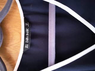 Top Azul Marino ZARA