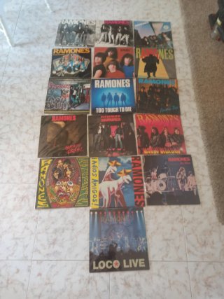 Colección de 16 Discos de Vinilo Ramones