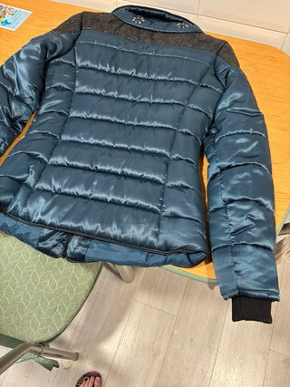 Cazadora Koroshi azul metalizado Talla S