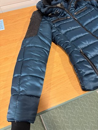 Cazadora Koroshi azul metalizado Talla S