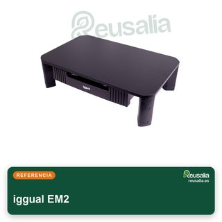 iggual elevador monitor con cajones ajustable