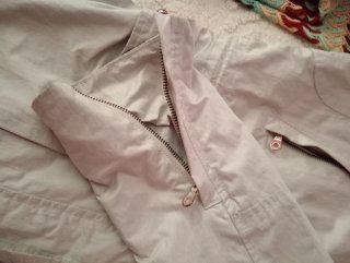 Cazadora Trenca Zara Gris Perla