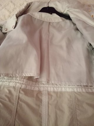Cazadora Trenca Zara Gris Perla