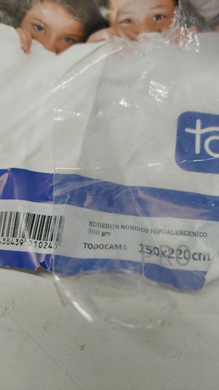 Edredón/Relleno nórdico de Fibra antiácaros, otoño-Invierno, 300gr/m²