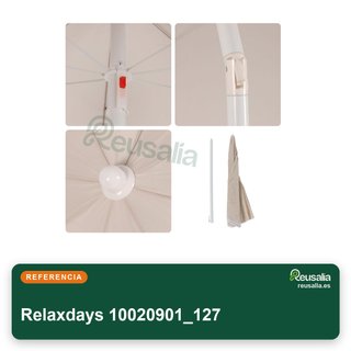 Relaxdays sombrilla jardín terraza 180 cm