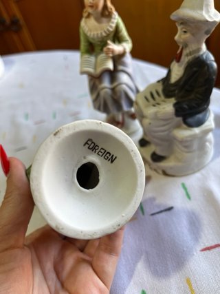 Set de 3 Figuras de Porcelana