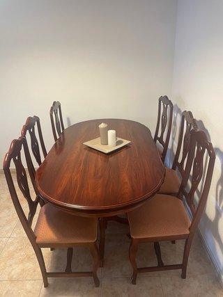 Mesa de comedor grande + 6 sillas