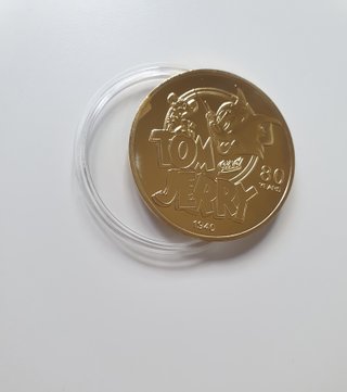 Moneda Conmemorativa 80 Aniversario Tom y Jerry