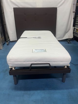 Letto con struttura a doghe (elettrico) e materasso in lattice 90x190