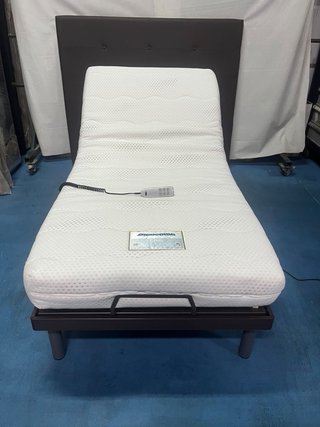 Letto con struttura a doghe (elettrico) e materasso in lattice 90x190