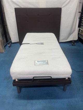 Letto con struttura a doghe (elettrico) e materasso in lattice 90x190