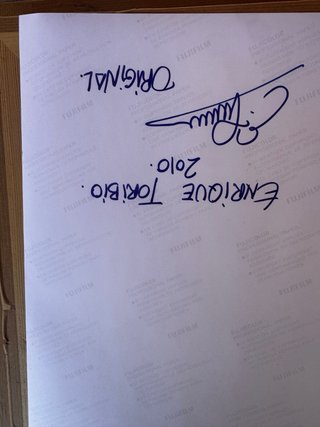 Fotografía Original de Enrique Toribio (2010)firma