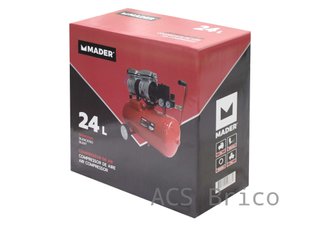 Compresor Aire Silencioso 24 L - 0,75 Hp - 09368 - Mader