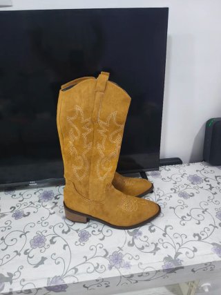 Botas Vaqueras Mujer Marrones