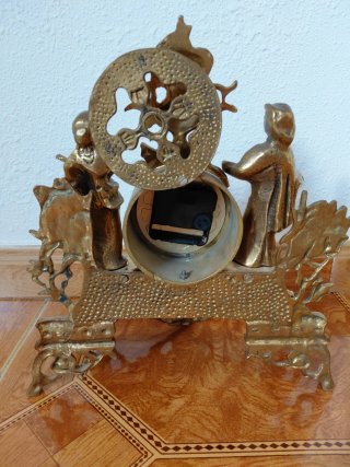 Conjunto antiguo candelabros latón