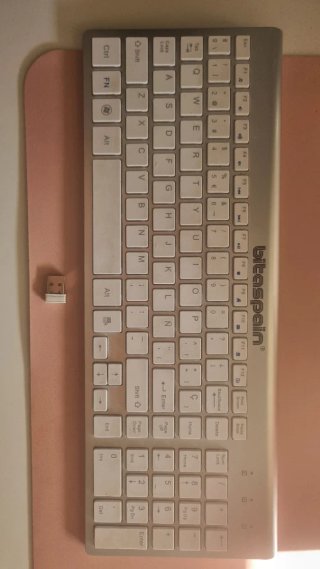 Teclado Inalámbrico bitaspain Plateado
