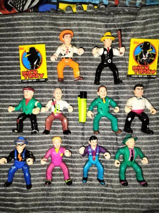 Lote 10 Figuras Dick Tracy (1990)