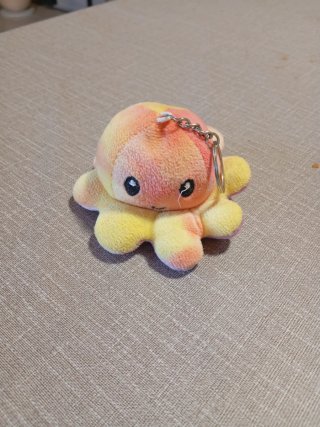 Llavero de Peluche Pulpo reversible