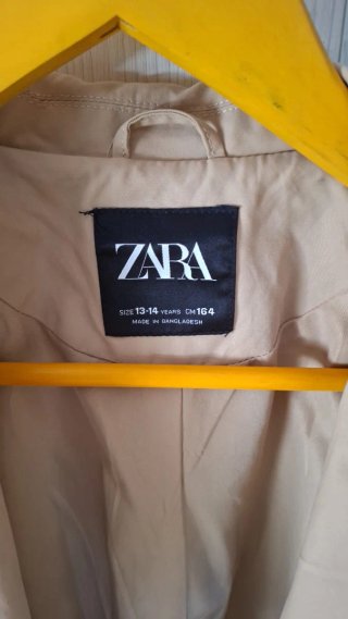 Gabardina Zara Beige Niña 13-14 Años