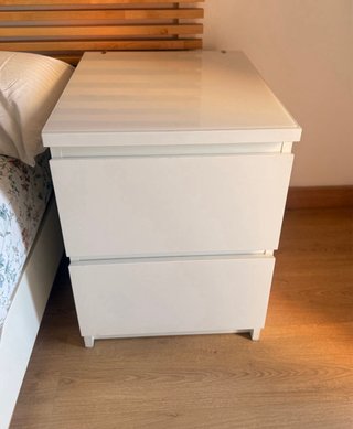Conjunto Cama, Cabecero y Mesitas Madera