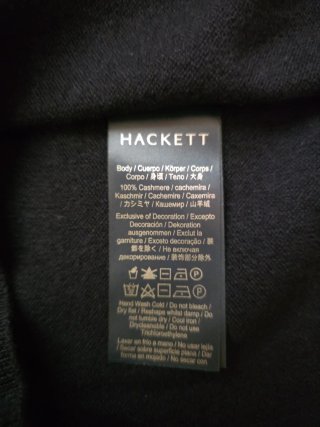 HACKETT LONDON ORIGINAL, PURE CACHEMIR, JERSEY HOM
